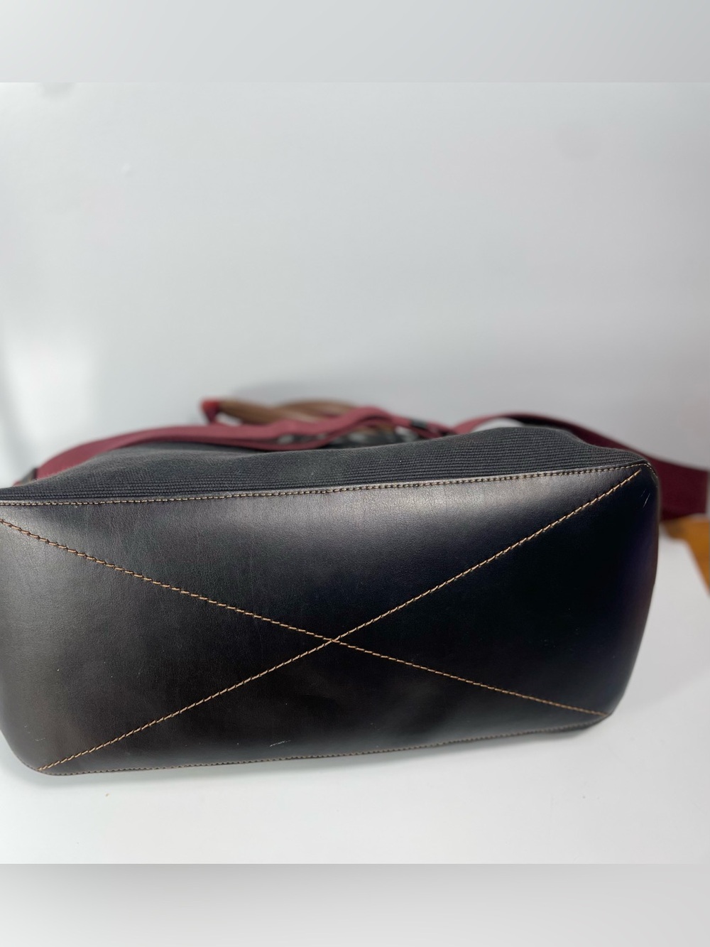 Coach Canvas Tote 38 Black Canvas/Leather-COA - Picture 8 of 16